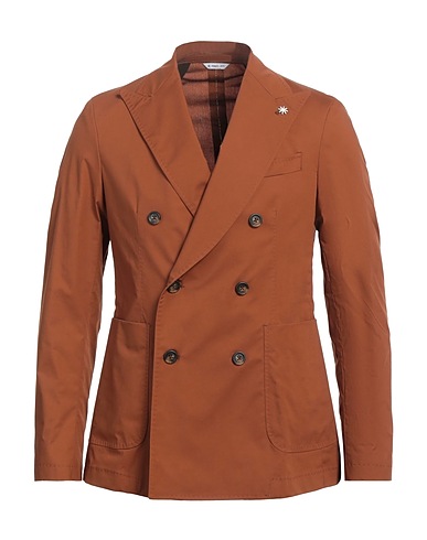 MANUEL RITZ Blazer Brown 98% Paper, 2% Elastane