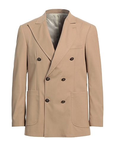 I'M BRIAN Blazer Beige 64% Polyester, 33% Rayon, 3% Elastane
