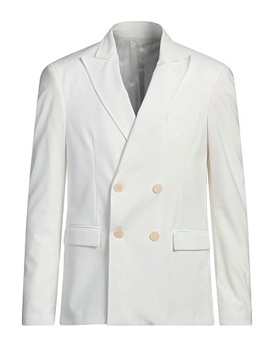 I'M BRIAN Blazer White 70% Polyester, 28% Viscose, 2% Elastane