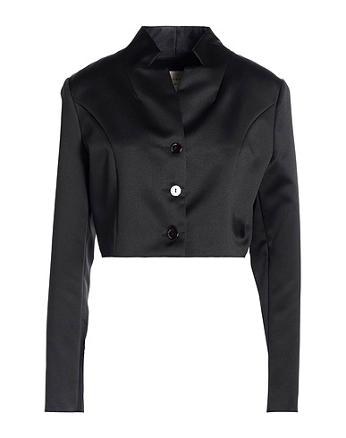 ALESSIA SANTI Giubbotto NERO 100% Poliestere