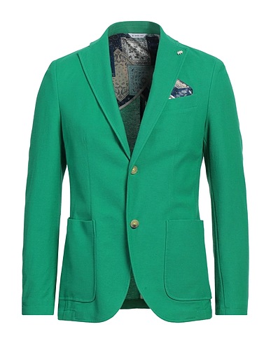 MANUEL RITZ Blazer Emerald green 100% Cotton