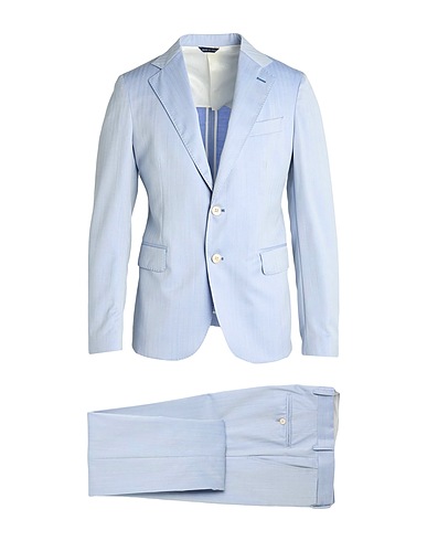 BRIAN DALES Suits Light blue 100% Wool