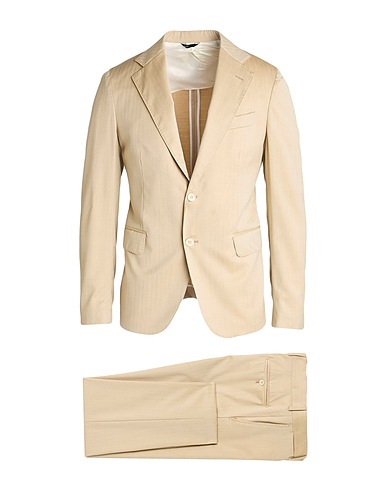 BRIAN DALES Suits Beige 100% Wool