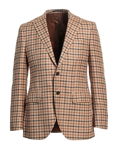 LUIGI BIANCHI Mantova Blazer Beige 48% Virgin Wool, 26% Silk, 26% Linen