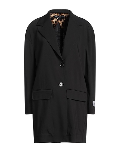 DOLCE&GABBANA Blazer Black 98% Virgin Wool, 2% Elastane
