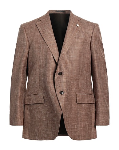 LUIGI BIANCHI Mantova Blazer 68% Virgin Wool, 20% Silk, 12% Linen