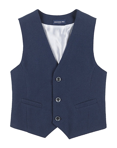EMANUEL PRIS Waistcoat 50% Linen, 30% Cotton, 20% Polyester