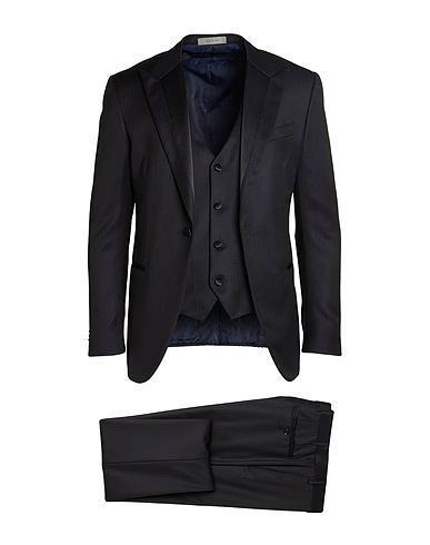 CORNELIANI Suits Black 100% Virgin Wool