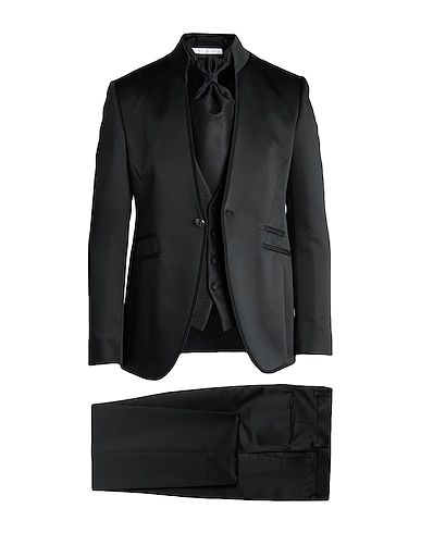 CARLO PIGNATELLI CERIMONIA Suits Black 62% Acetate, 24% Wool, 14% Polyester