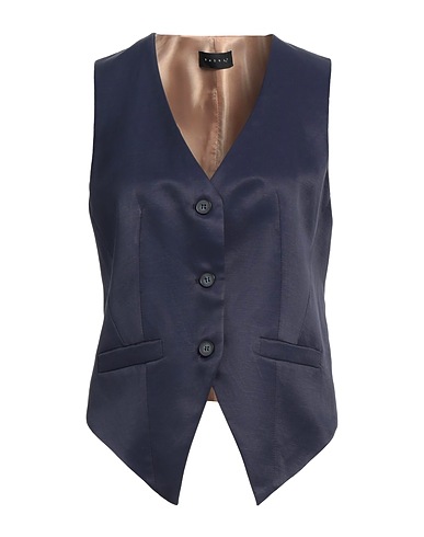 BALTI_ Vest Navy 77% Viscose, 23% Linen