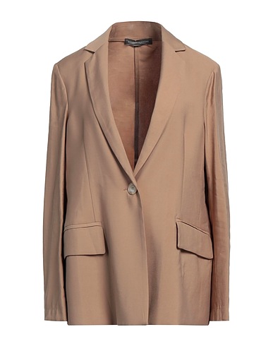 SANDRO FERRONE Blazer Camel 90% Viscose, 10% Polyester