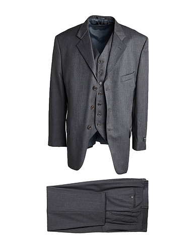 EMANUEL UNGARO Suits Charcoal 100% Virgin Wool