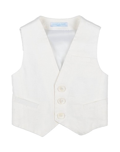 MANUELL & FRANK Waistcoat Ivory 100% Linen