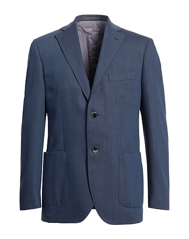 LUBIAM Blazer Navy blue 100% Virgin Wool