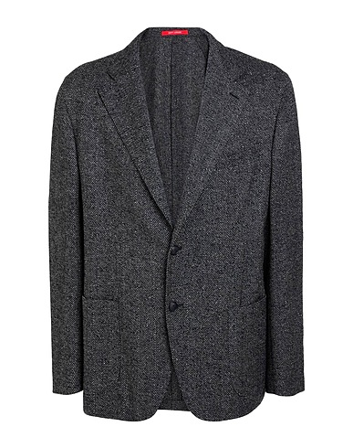 BAGNOLI Sartoria Napoli Blazer Black 74% Virgin Wool, 19% Silk, 6% Polyamide, 1% Cashmere