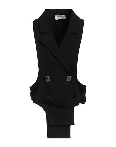 BALOSSA Waistcoat Black 60% Rayon, 40% Linen