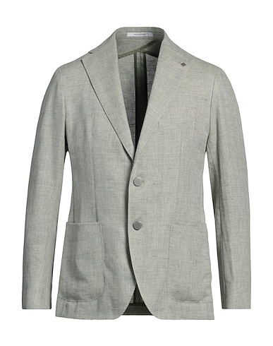 TAGLIATORE Blazer Sage green 60% Linen, 40% Virgin Wool