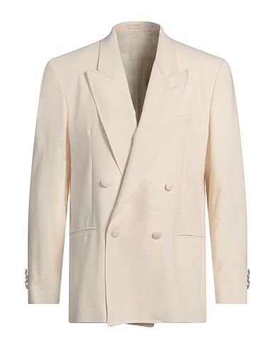 LARDINI Blazer Ivory 52% Linen, 48% Wool