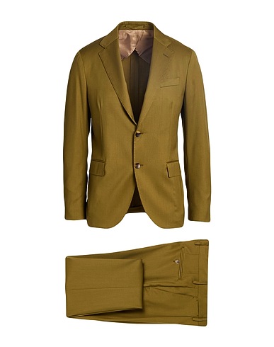 LARDINI Suits Military green 100% Wool