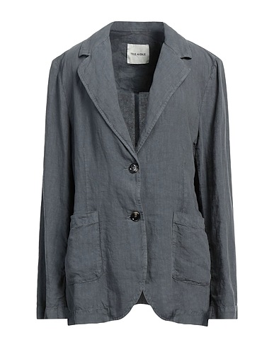 TRUE AVENUE Blazer Grey 100% Linen