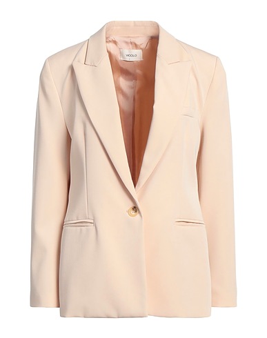 VICOLO Blazer Beige 70% Polyester, 23% Viscose, 7% Elastane
