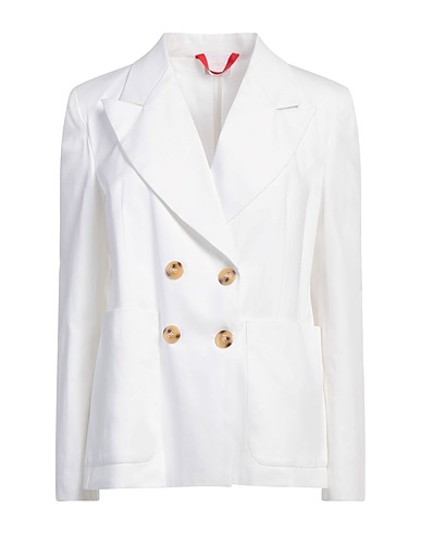 MERCI ITALIA Giacca Bianco 97% Cotone, 3% Elastan