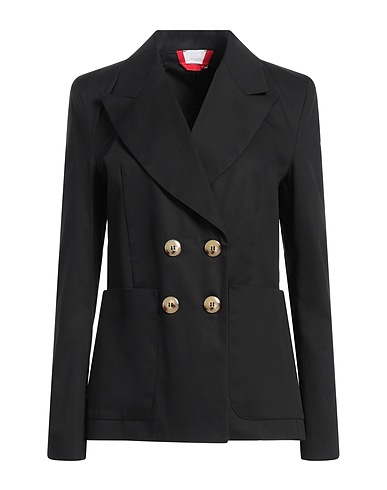 MERCI ITALIA Blazer Black 97% Cotton, 3% Elastane