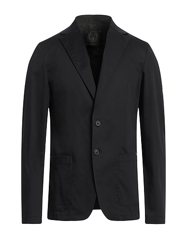 T-JACKET by TONELLO Blazer Black 98% Cotton, 2% Elastane