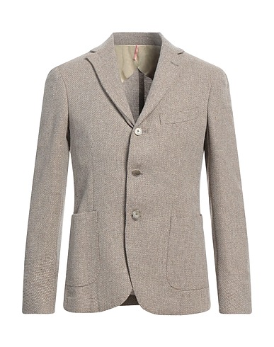 SANTANIELLO Blazer Grey 42% Cotton, 41% Wool, 14% Polyamide, 3% Other Fibres