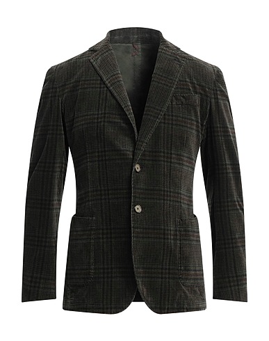 SANTANIELLO Blazer Military green 97% Cotton, 3% Elastane