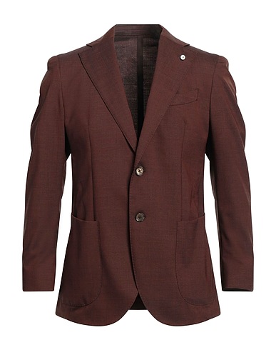 L.B.M. 1911 Blazer Chocolate brown 98% Virgin Wool, 2% Elastane
