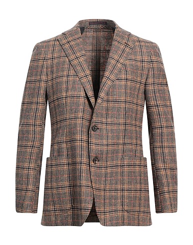 BAGNOLI Sartoria Napoli Blazer Khaki 97% Virgin Wool, 3% Cashmere