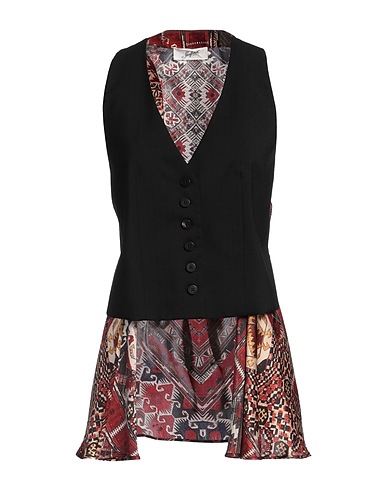 SEAFARER Gilet Nero 98% Lana Vergine, 2% Elastan