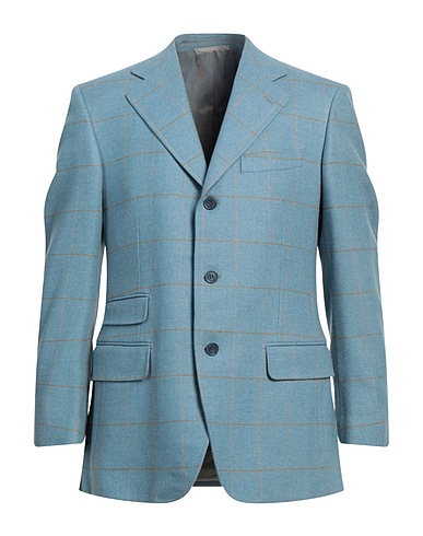 CANTARELLI Blazer Celeste 85% Lana, 15% Cachemire