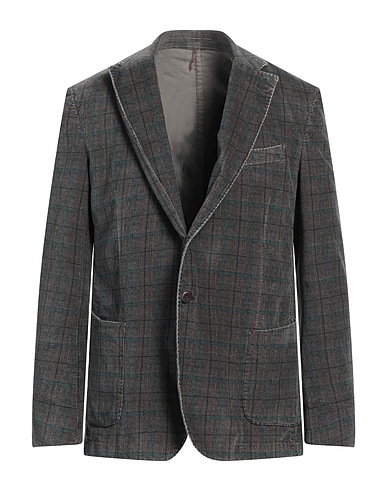 SANTANIELLO Blazer Grey 97% Cotton, 3% Elastane