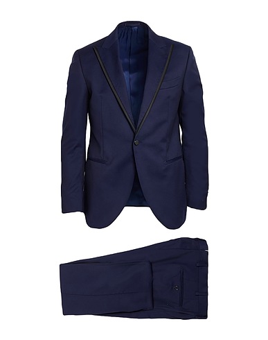 LUIGI BIANCHI Mantova Suits Navy blue 100% Wool