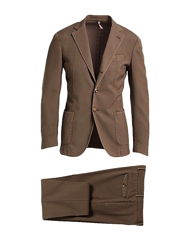 SANTANIELLO Suits Dark brown 100% Wool