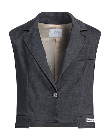 SOALLURE Blazer Charcoal 100% Cotton