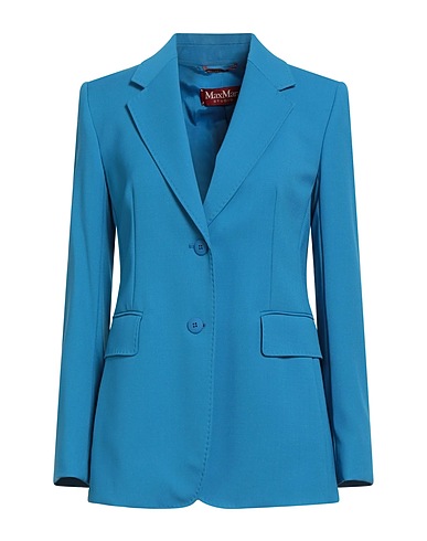 MAX MARA STUDIO Blazer Deep teal 100% Virgin Wool
