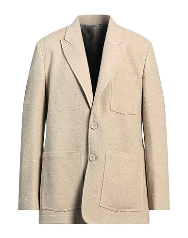DIOR HOMME Blazer Beige 86% Virgin Wool, 13% Polyamide, 1% Elastane