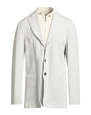 ELEVENTY Blazer Light grey 82% Cotton, 15% Polyamide, 3% Elastane, Wool