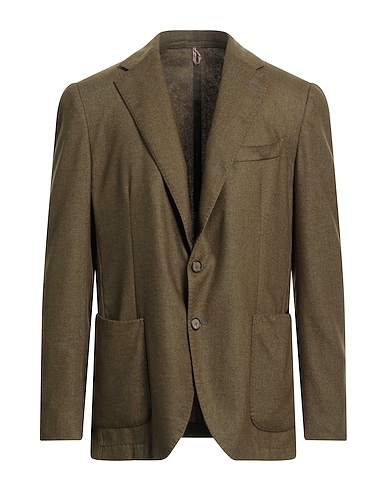 SANTANIELLO Blazer Green 80% Wool, 20% Polyester