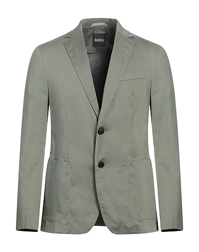 BOSS Blazer Sage green 63% Cotton, 17% Polyamide, 16% Polyester, 4% Elastane