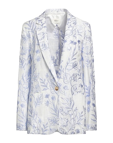VICOLO Blazer White 85% Viscose, 15% Linen