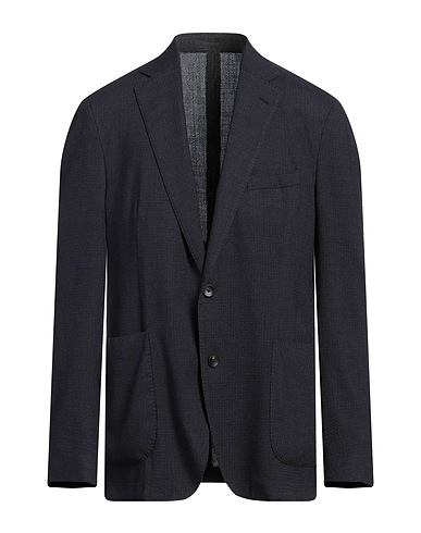 LARDINI Blazer Midnight blue 90% Wool, 10% Silk