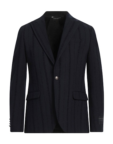 MESSAGERIE Blazer Midnight blue 40% Cotton, 26% Polyester, 16% Acrylic, 10% Wool, 8% Polyamide