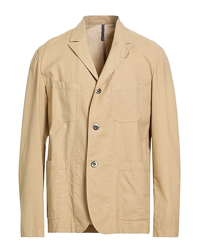 MONTEDORO Blazer Beige 98% Cotton, 2% Elastane