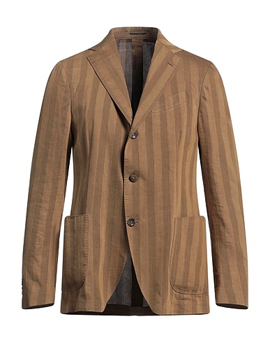 LARDINI テーラードジャケット カーキ リネン 72% / レーヨン 28%