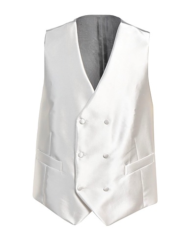 SARTORIA LATORRE Waistcoat Light grey 100% Silk