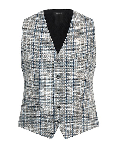 XAGON Waistcoat Navy blue 80% Cotton, 17% Polyester, 3% Elastane